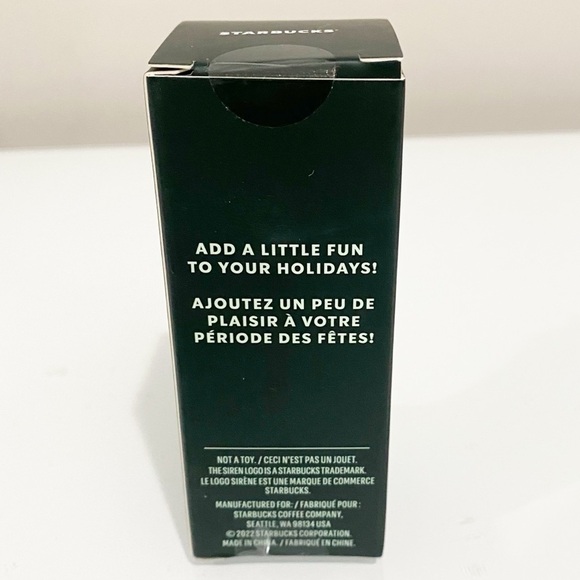 STARBUCKS 2022 Holiday Burgundy Jeweled Keychain Mini Tumbler Ornament - Picture 3 of 5